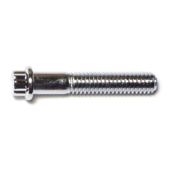 Midwest Fastener 5/16"-18 Flange Bolt, Chrome Plated Steel, 1-3/4 in L, 10 PK 75127 - main